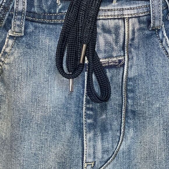 Extremely Rare Vintage Marithé Francois Girbaud Dustressed Denim Joggers Sz 34W - Picture 8 of 11